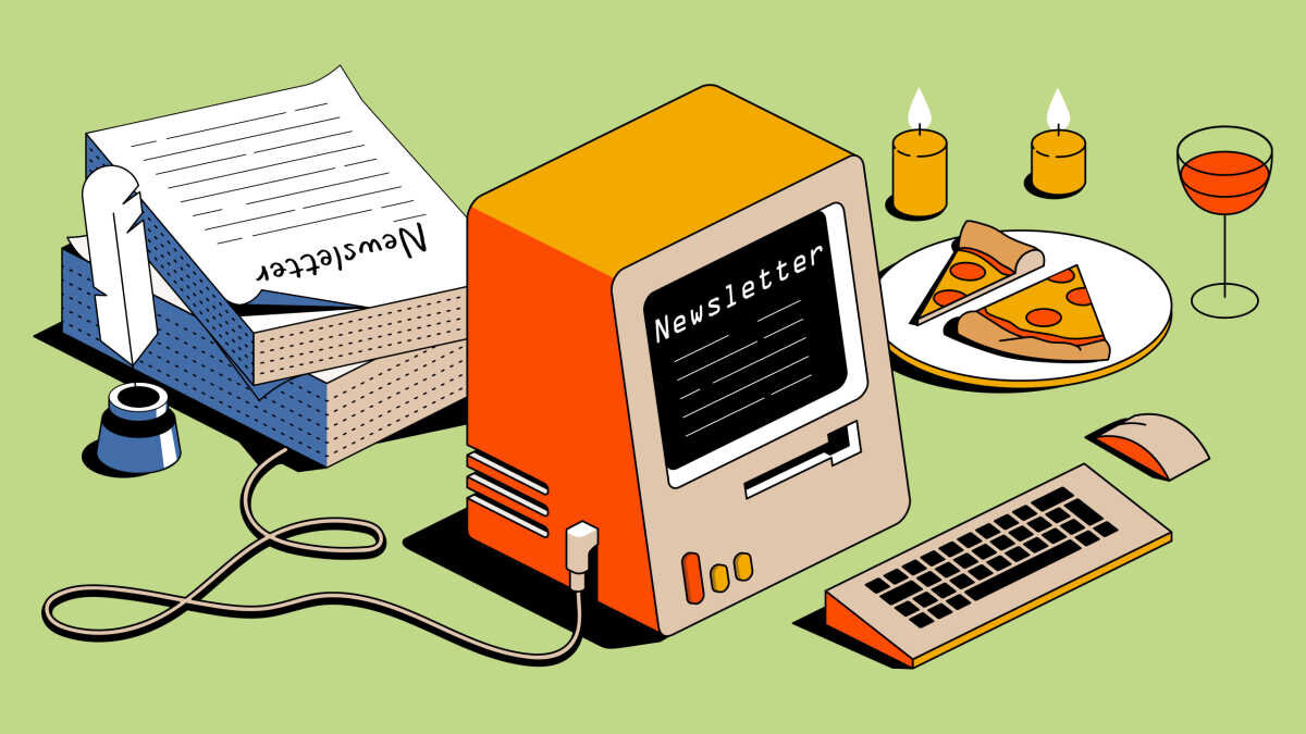 ILLUSTRATION FROM MAILCHIMP COURIER’S ARTICLE ON PAID NEWSLETTERS